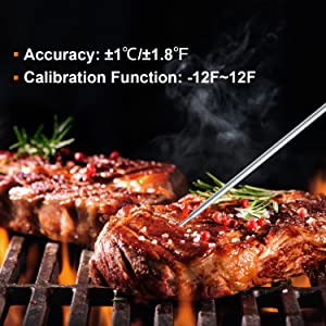 Inkbird WiFi Grill Meat Thermometer IBBQ-4T with 4 Colored Probes, Wireless